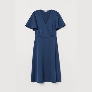 H&M Navy Midi Dress